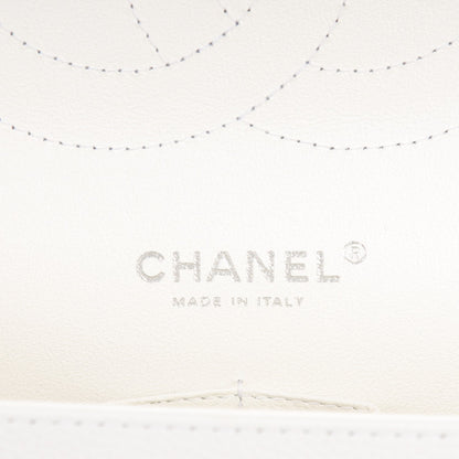 Chanel Caviar Quilted Jumbo Double Flap White 6 of 8