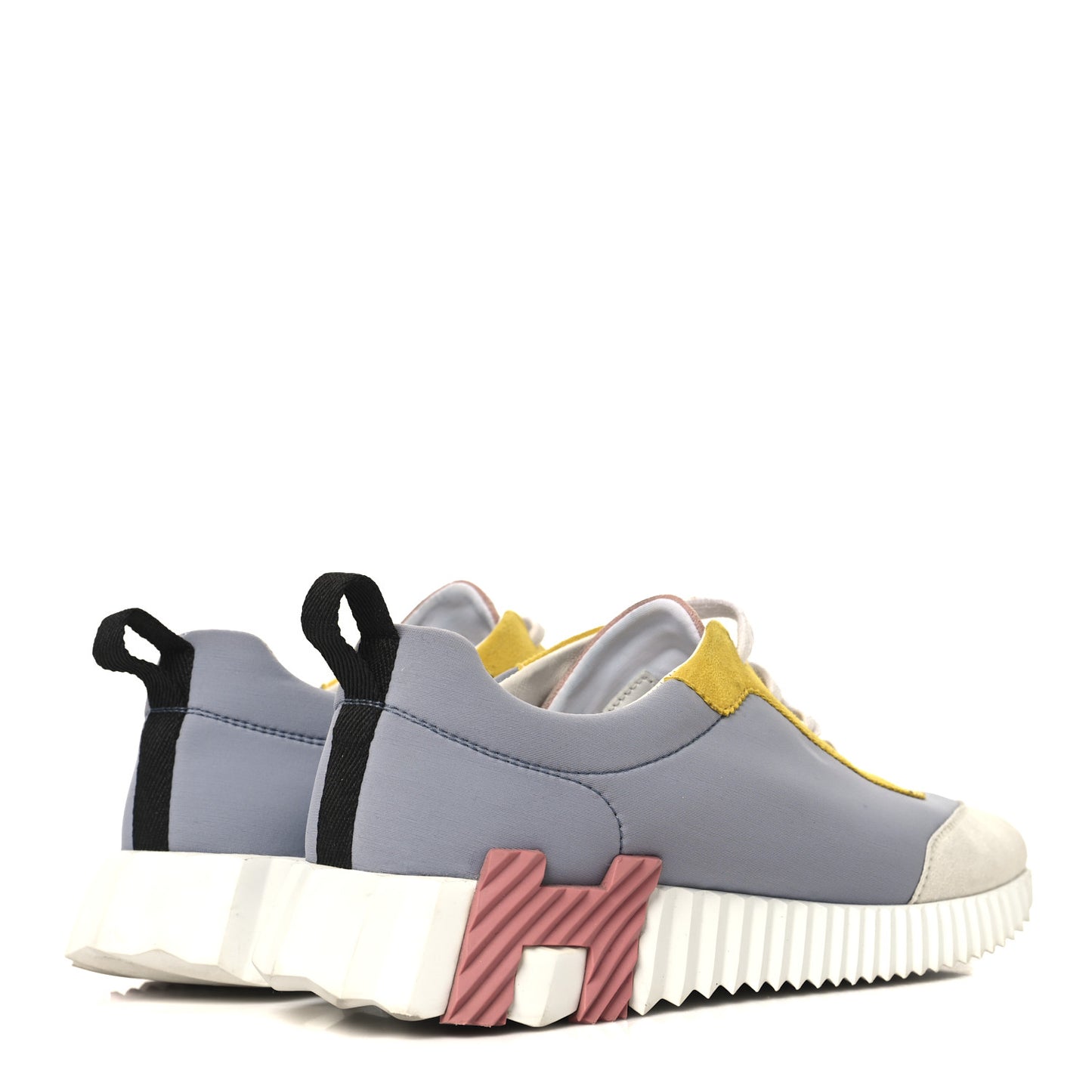 Technical Canvas Suede Goatskin Bouncing Sneakers 39.5 Gris Multicolor