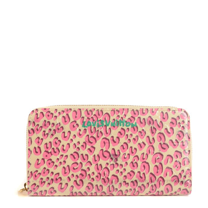 Louis Vuitton Vernis Leopard Zippy Wallet Blanc Corail 1 of 8