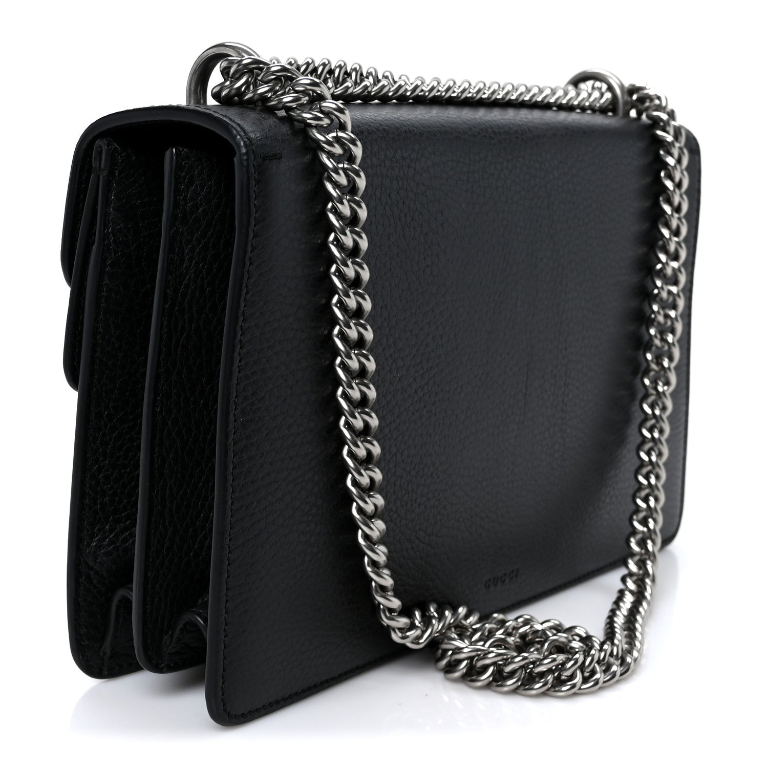 Gucci Pebbled Calfskin Small Dionysus Shoulder Bag Black 2 of 11