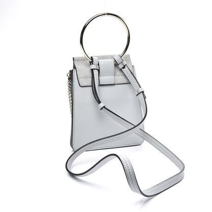 Chloe Suede Calfskin Mini Faye Bracelet Bag Airy Grey 2 of 9
