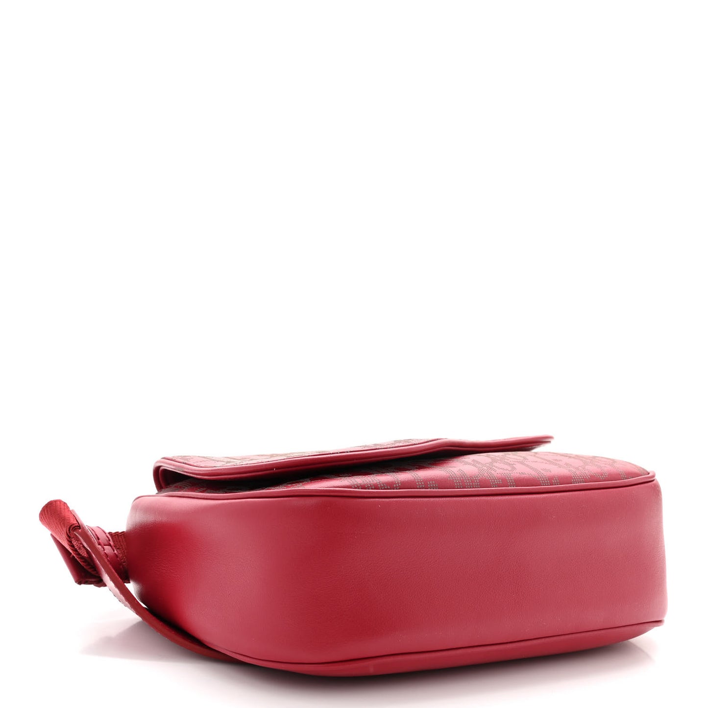 Galaxy Calfskin Oblique World Tour Saddle Belt Bag Red