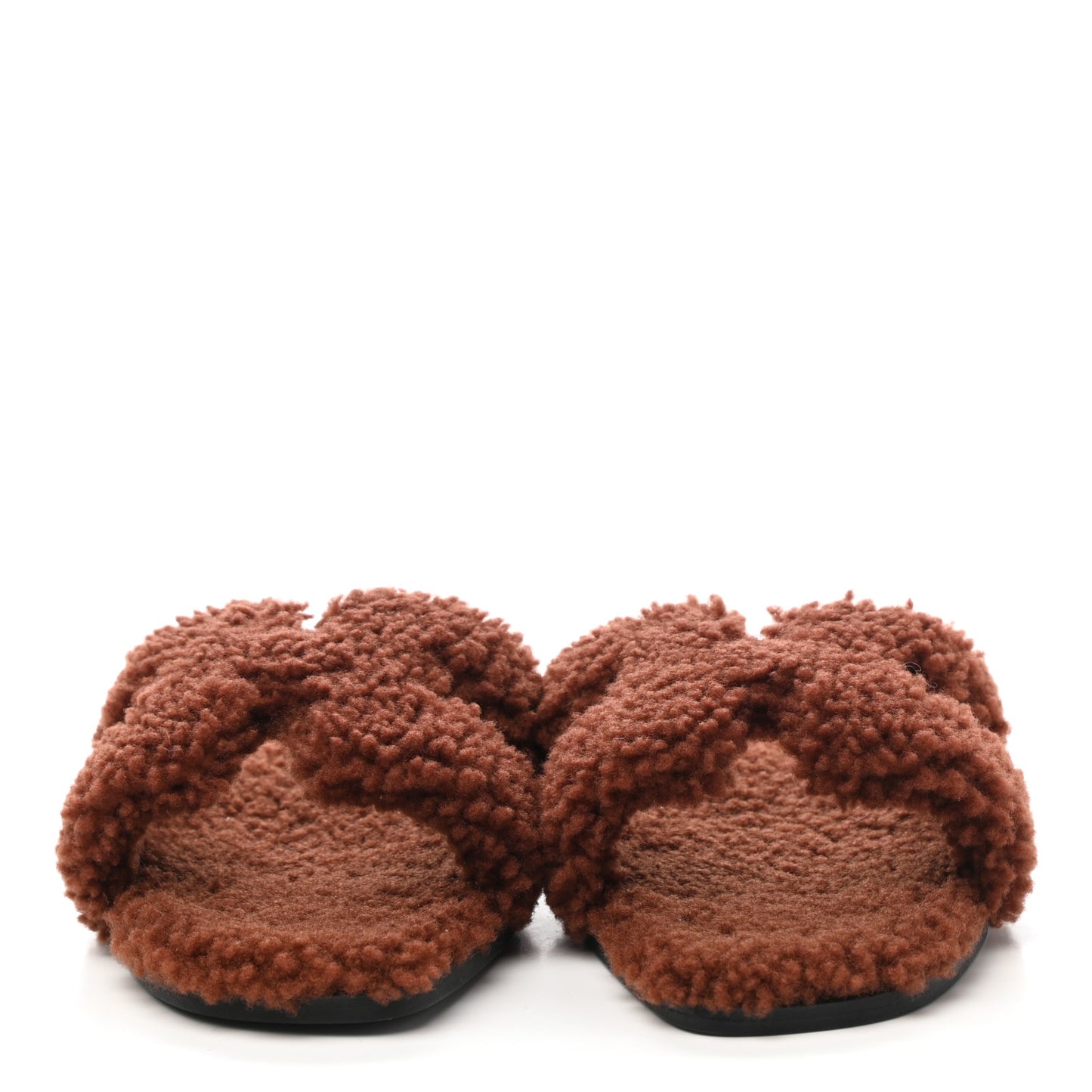 Woolskin Oran Sandals 38.5 Cognac