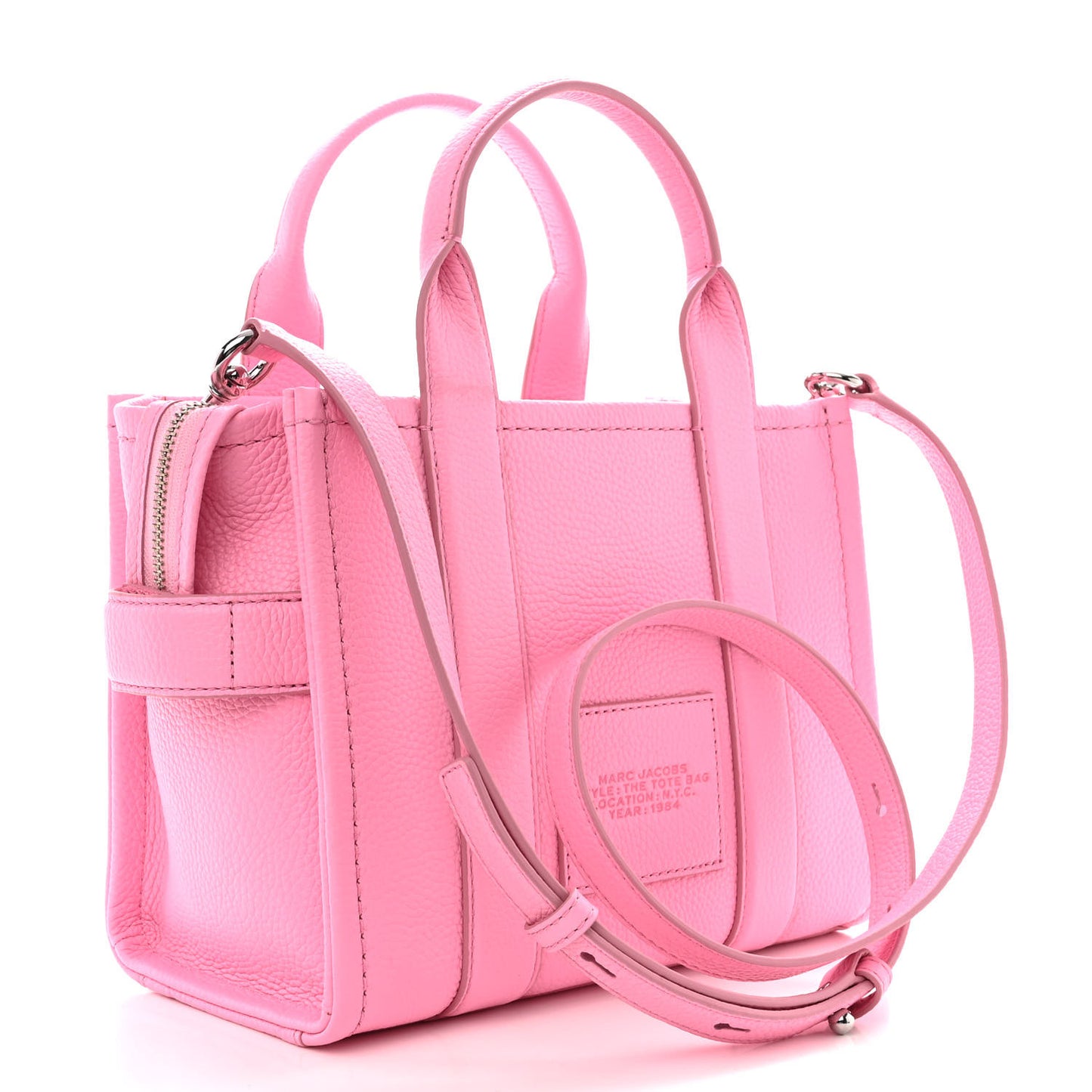 Grained Calfskin Small The Tote Bag Candy Pink