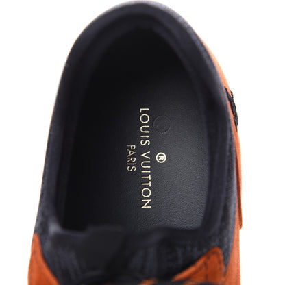 Louis Vuitton Metallic Patent Suede Run Away Sneakers 8 Orange 7 of 7