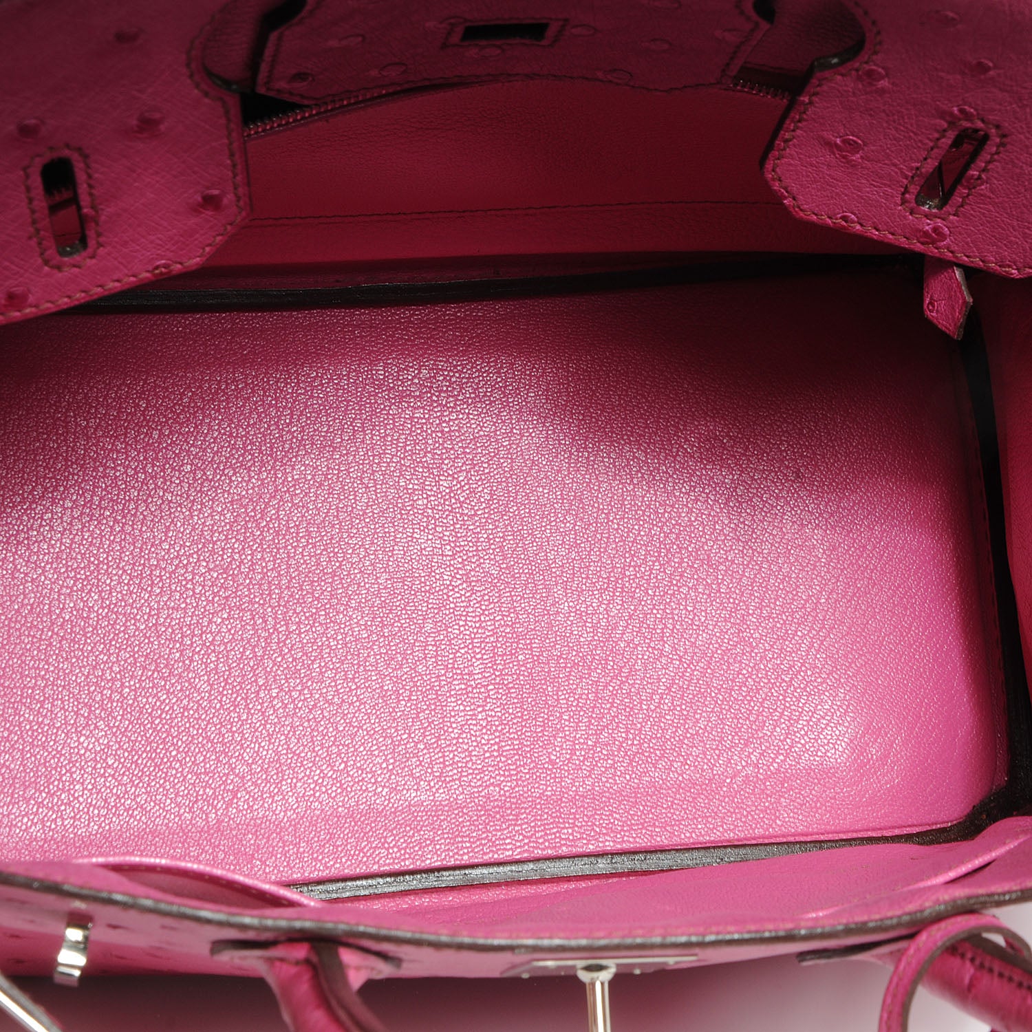 Hermes Ostrich Birkin 30 Fuchsia 10 of 14