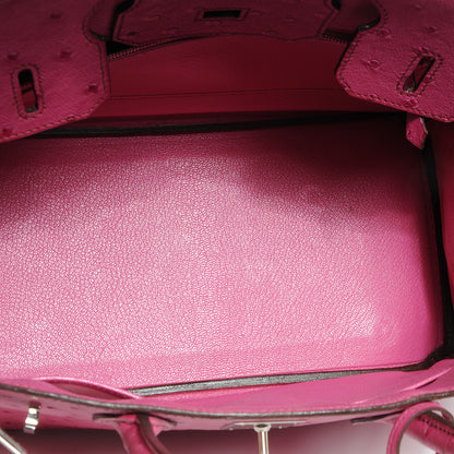 Hermes Ostrich Birkin 30 Fuchsia 10 of 14