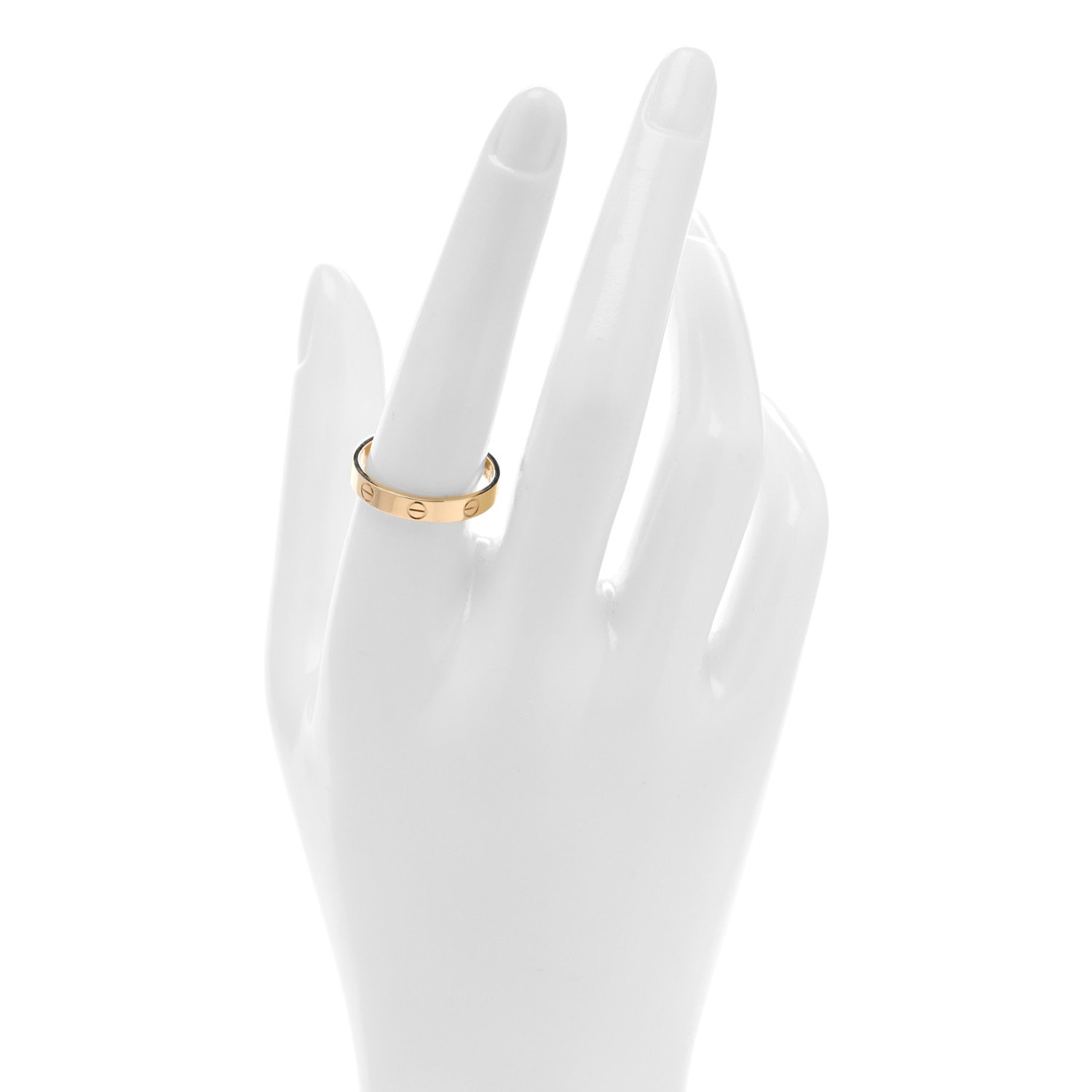Cartier 18K Yellow Gold 3.5mm LOVE Wedding Band Ring 59 8.75 2 of 5