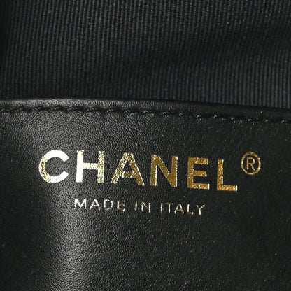 Chanel Caviar Quilted Small Round Vanity With Chain Black 6 of 10