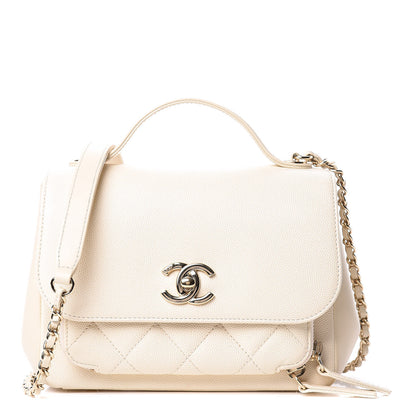 Chanel Caviar Quilted Small Business Affinity Flap White 1 of 9