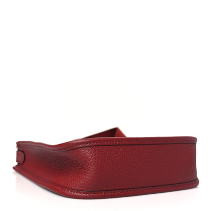 Hermes Taurillon Clemence Evelyne TPM Rouge H 4 of 11