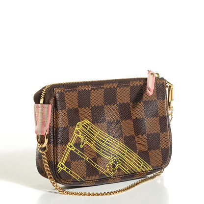 Louis Vuitton Damier Ebene 2014 Christmas Animation Mini Pochette Accessories 3 of 7