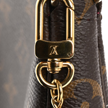 Louis Vuitton Monogram 2019 Christmas Animation Mini Courchevel Pochette Accessories Fuchsia 9 of 11