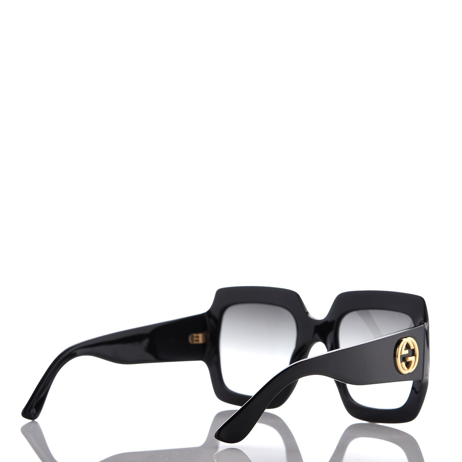 Gucci Acetate Square Frame Sunglasses GG0053S Black 4 of 7