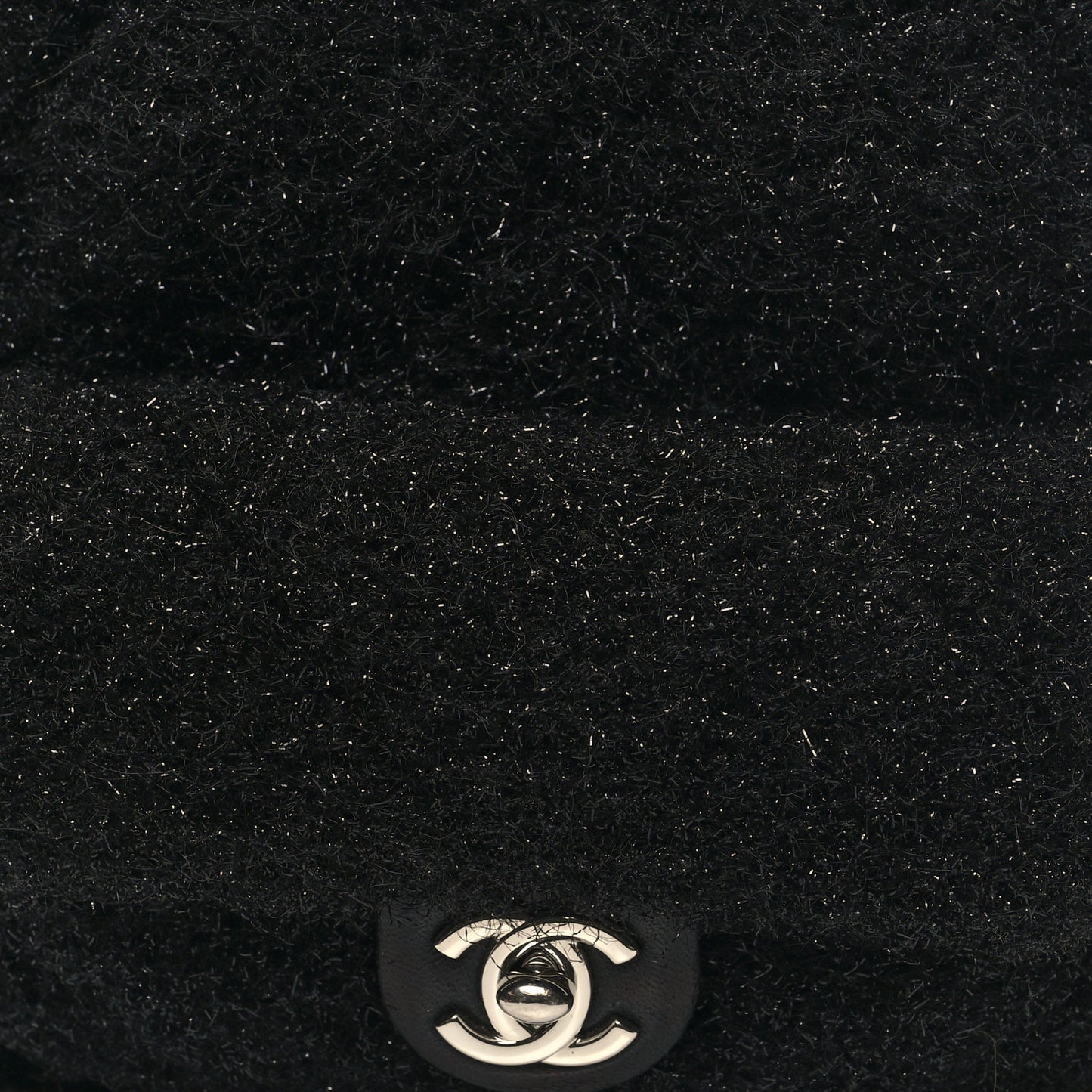 Lurex Knit Mini Pluto Glitter Backpack Black