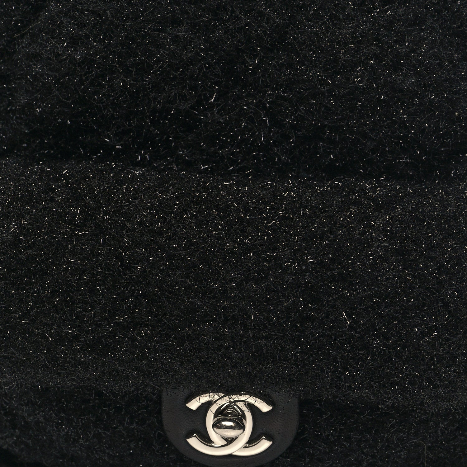 Chanel Lurex Knit Mini Pluto Glitter Backpack Black 8 of 10