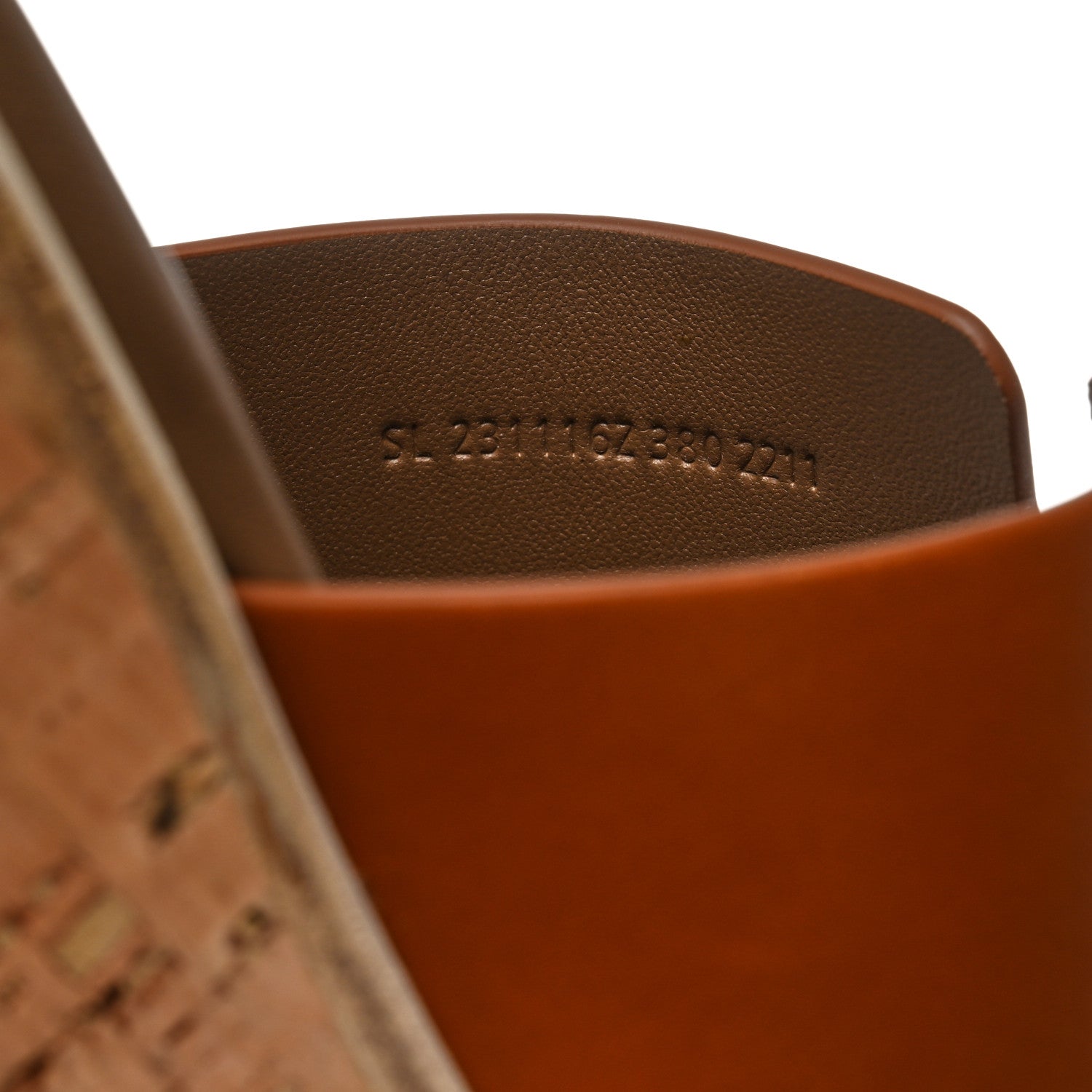 Hermes Calfskin Cork Eze 30 Sandals 38 Marron Glaise 8 of 9