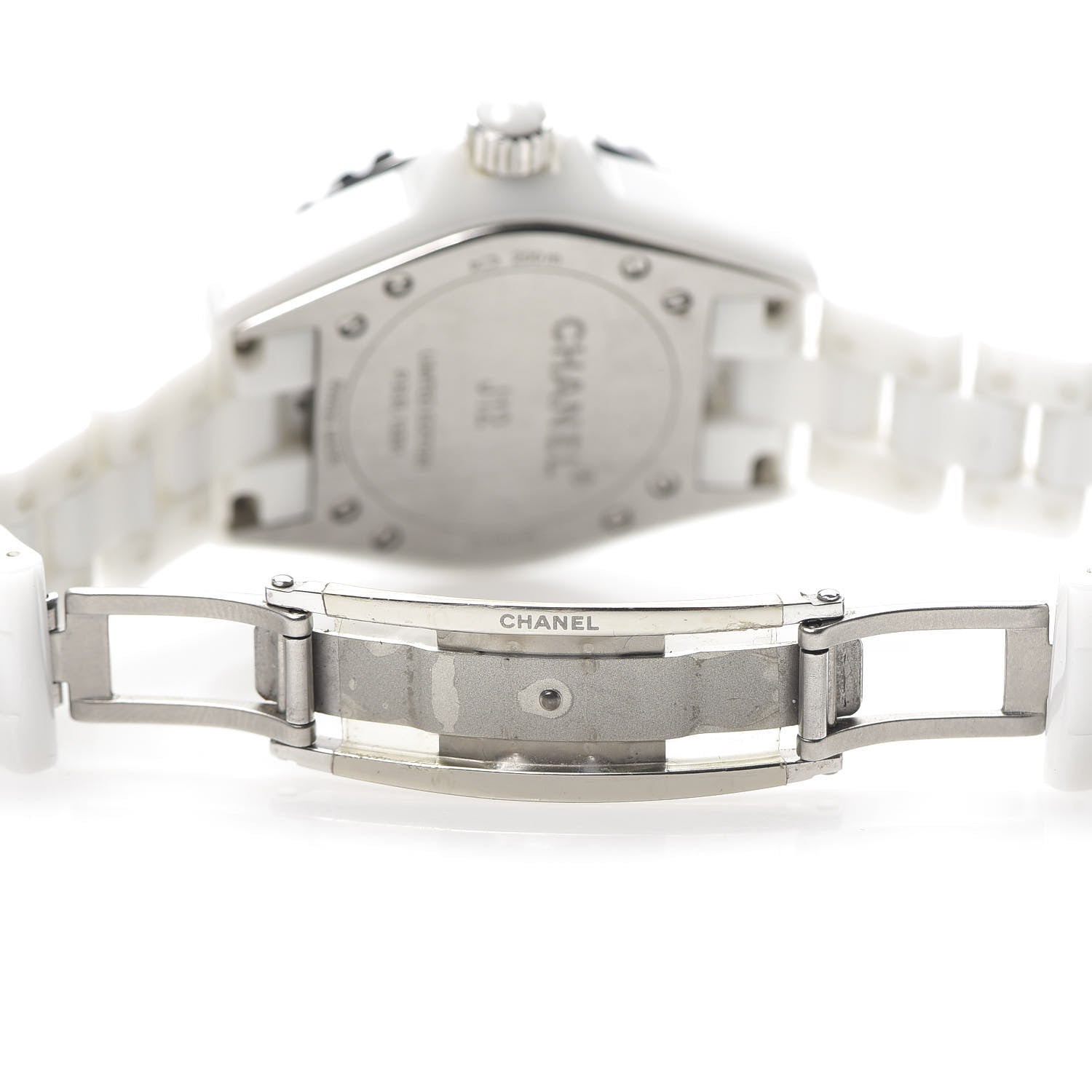 Chanel Stainless Steel Ceramic 33mm J12 Quartz Watch Blue 6 of 6