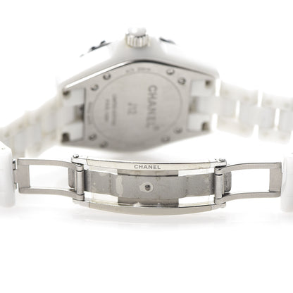 Chanel Stainless Steel Ceramic 33mm J12 Quartz Watch Blue 6 of 6