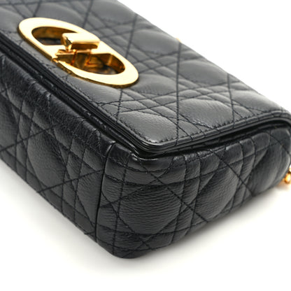Christian Dior Calfskin Cannage Small Caro Bag Black 11 of 14