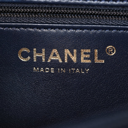 Chanel Shiny Caviar Preppy Coco Small Flap Dark Blue 5 of 10
