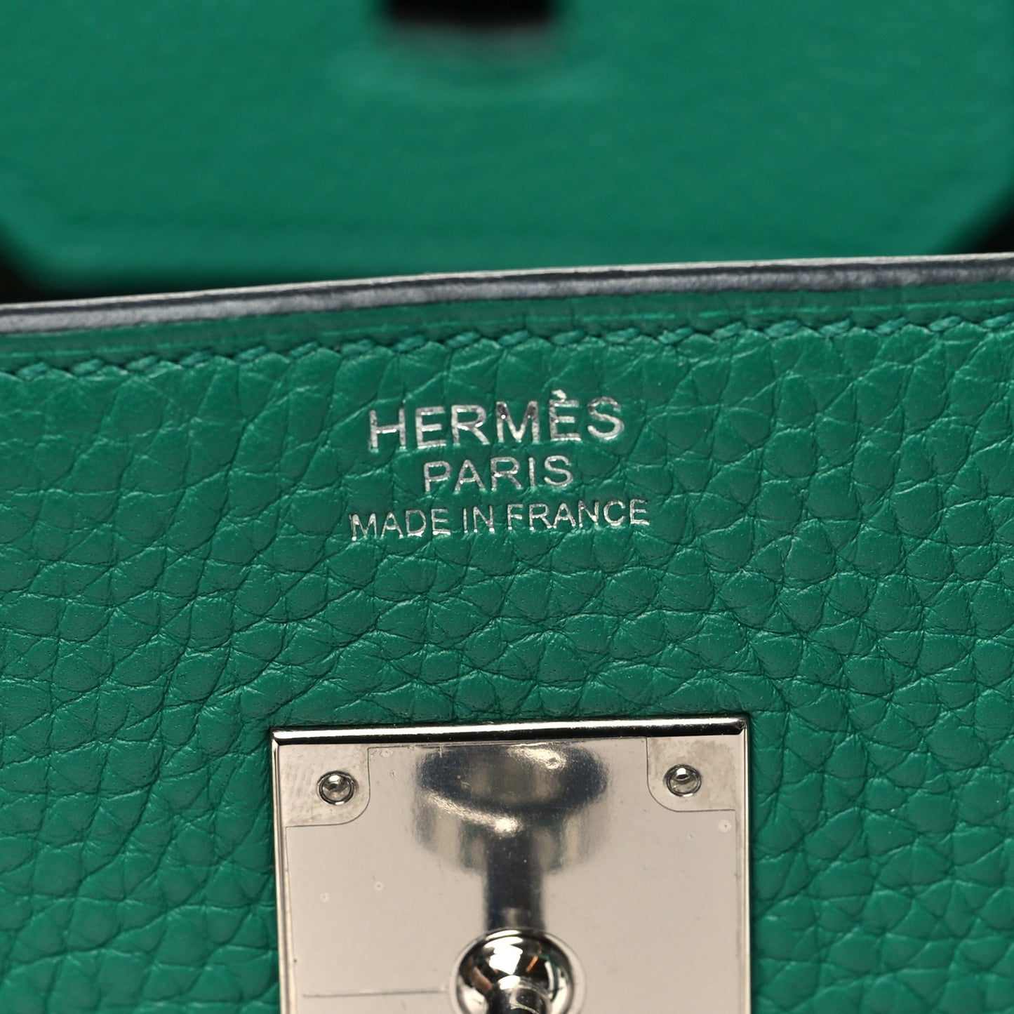 Togo Verso Birkin 30 Vert Vertigo Vert Fonce