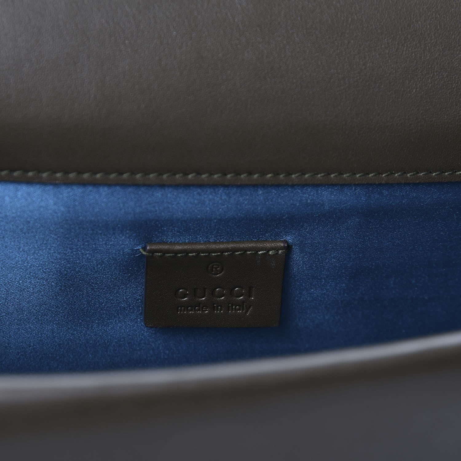 Gucci Velvet Moon Calfskin Crystal GG Monogram Small Dionysus Shoulder Bag Dark Olive Rose Gold 7 of 8