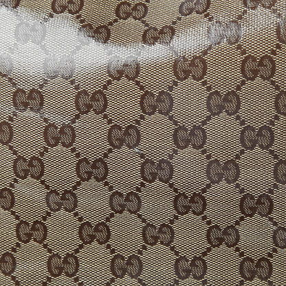 Gucci Crystal Monogram Large Babouska Vertical Shopping Tote Brown 12 of 14