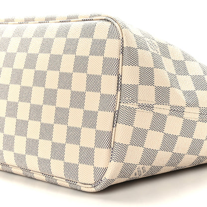 Louis Vuitton Damier Azur Neo Neverfull MM Rose Ballerine 10 of 11