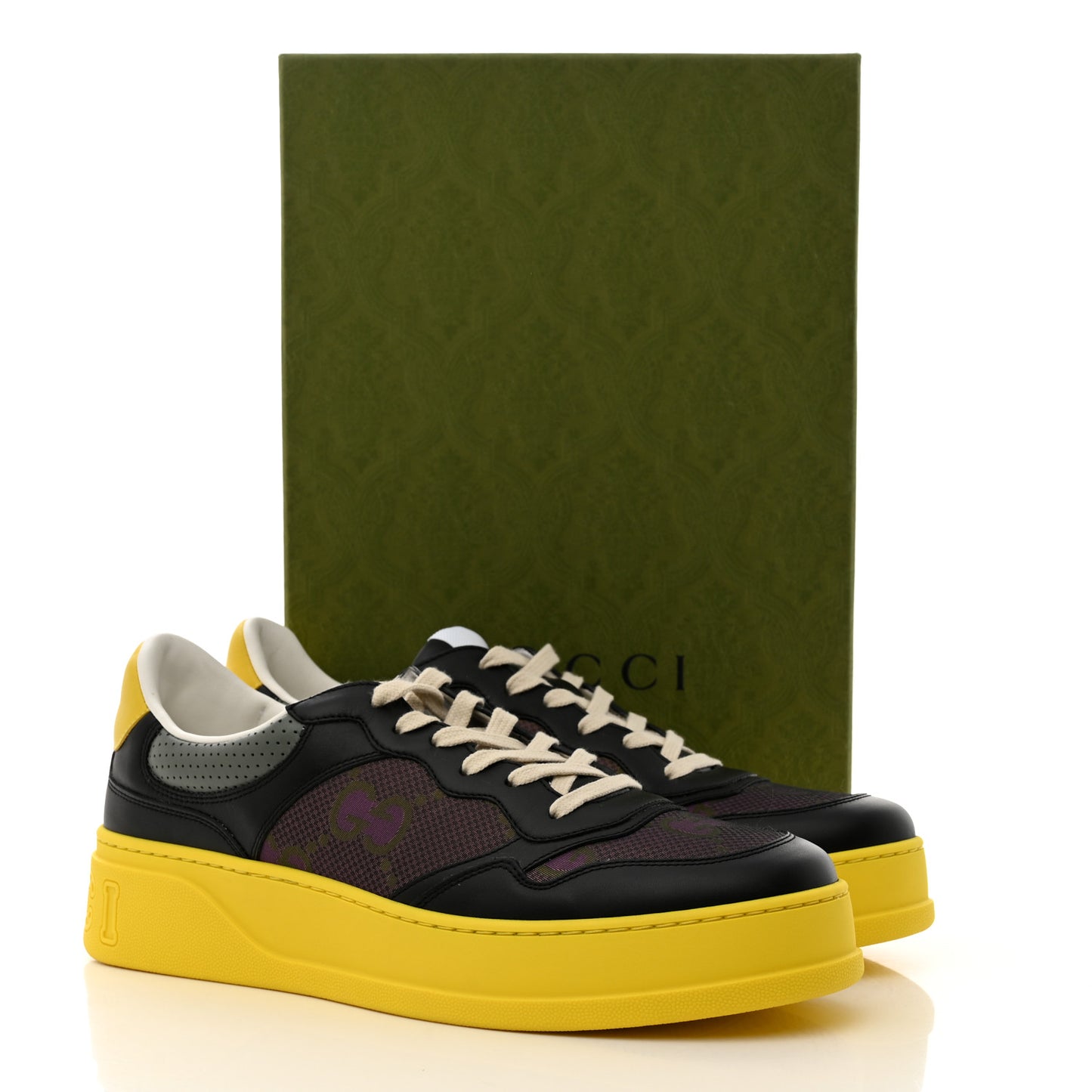 GG Supreme Mens Platform Sneaker 11 Black
