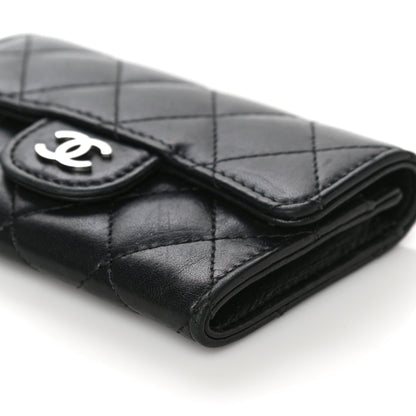 Chanel Lambskin Quilted Flap Card Holder Black 11 of 20