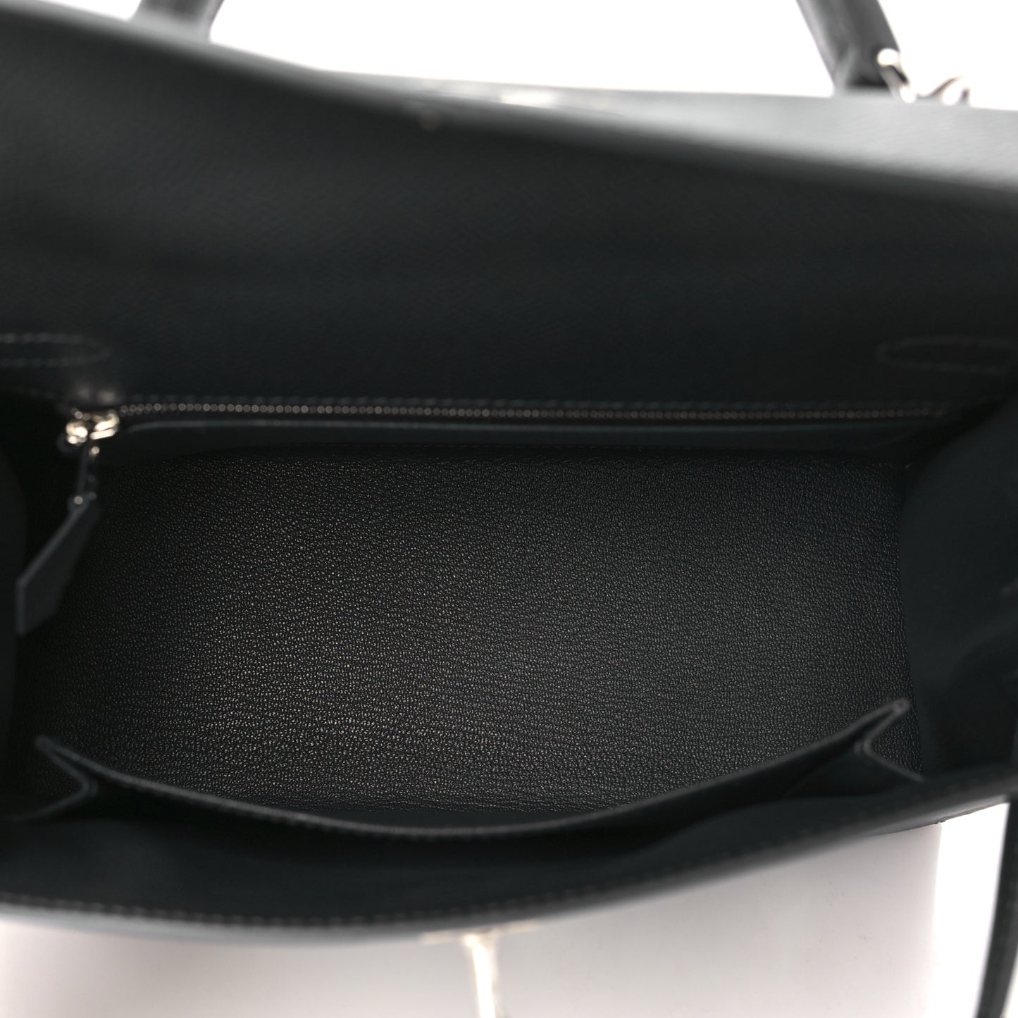 Epsom Tadelakt Chevre Mysore Casaque Etoilee Kelly Sellier 25 Ardoise Black Vert Peppermint