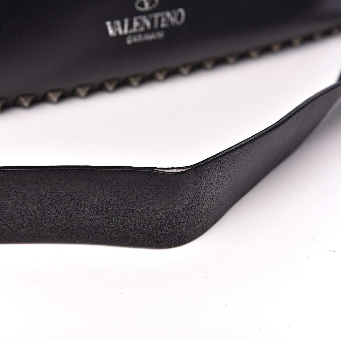 Calfskin Large Rockstud All Over Flip-Lock Messenger Bag Black