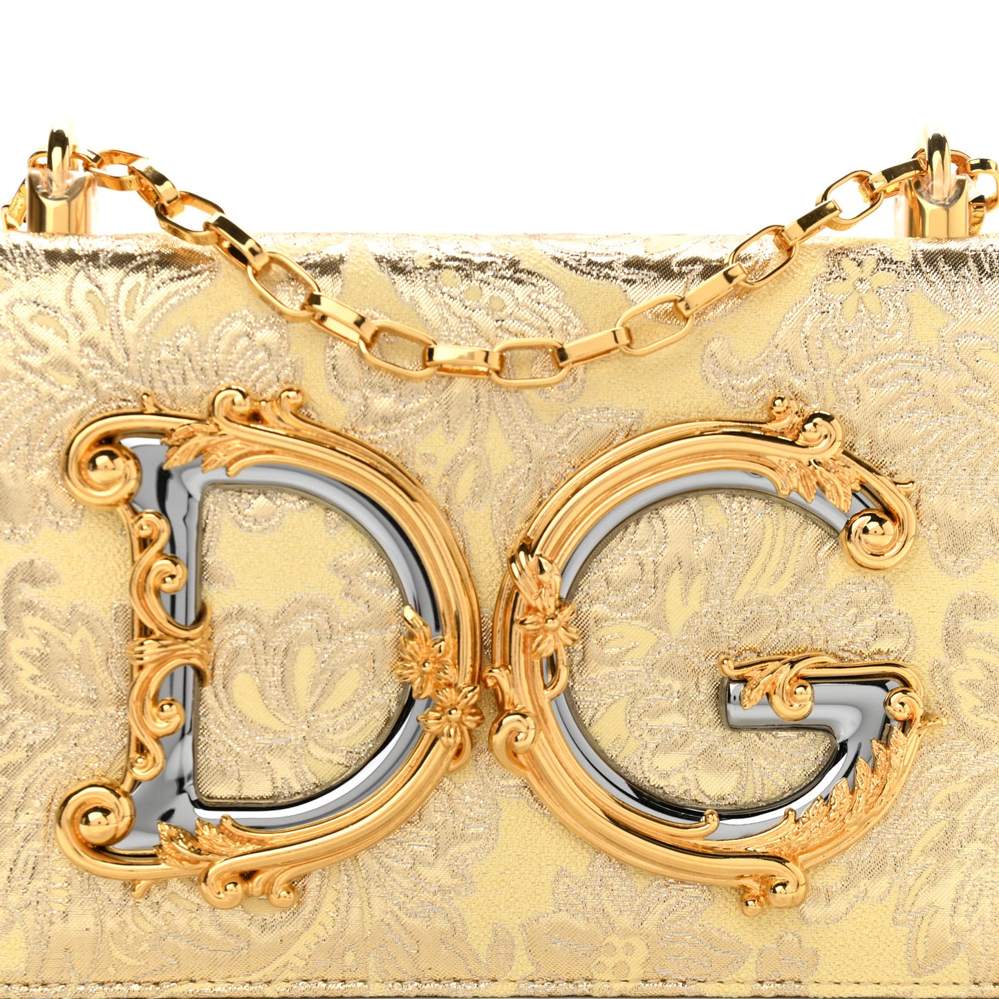 Brocade DG Girls Shoulder Bag Gold