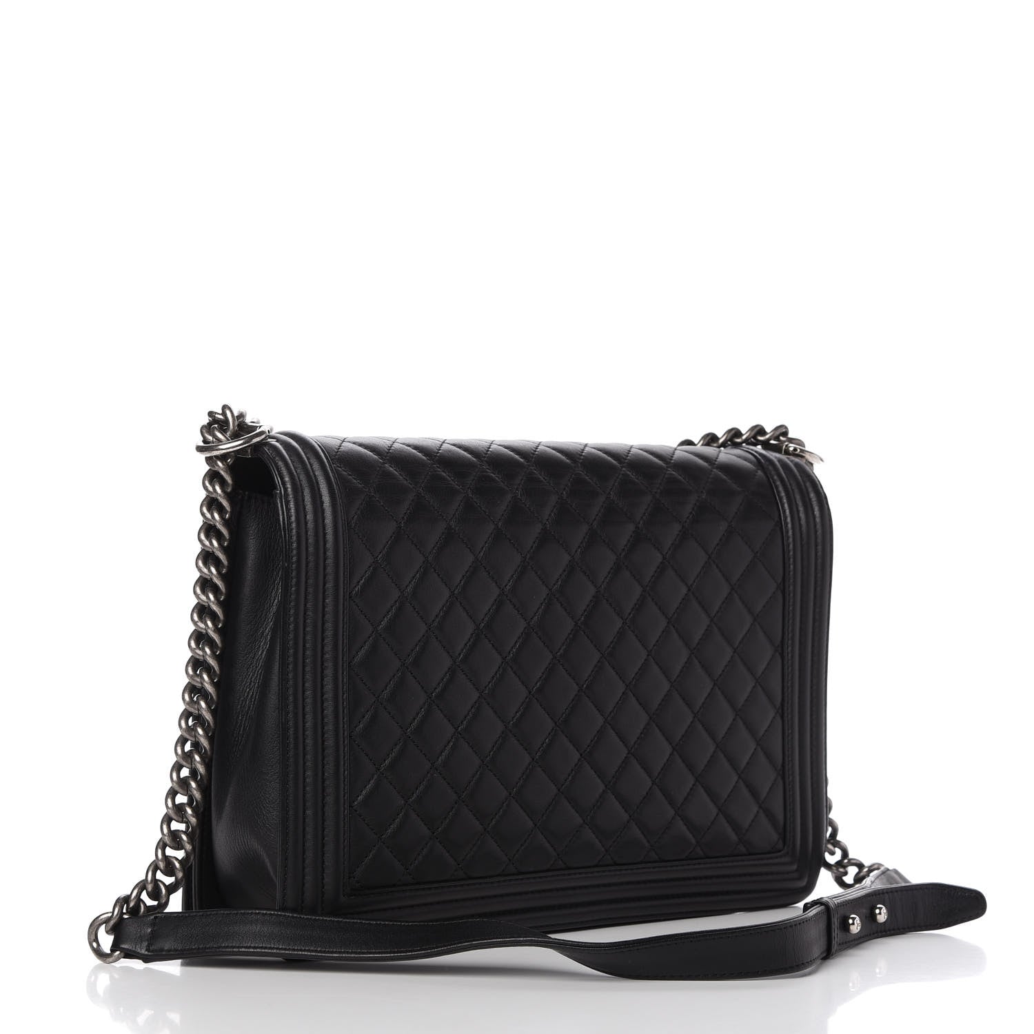 Chanel Calfskin Quilted Large Boy Flap Black 3 of 10