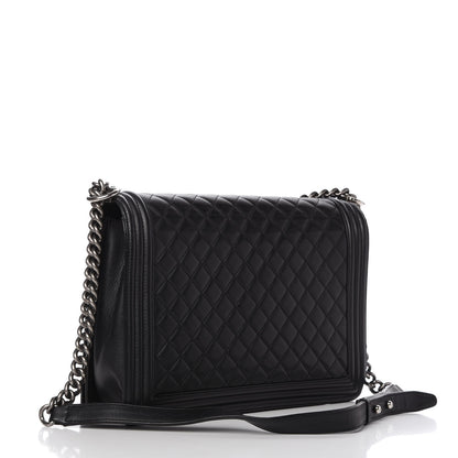 Chanel Calfskin Quilted Large Boy Flap Black 3 of 10
