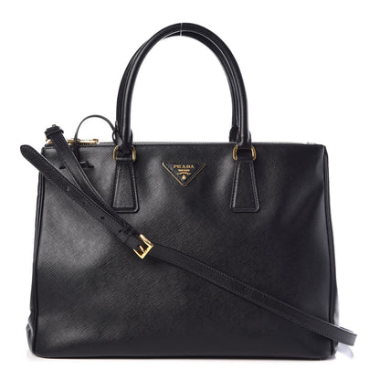 Prada Saffiano Medium Galleria Double Zip Tote Black 1 of 13