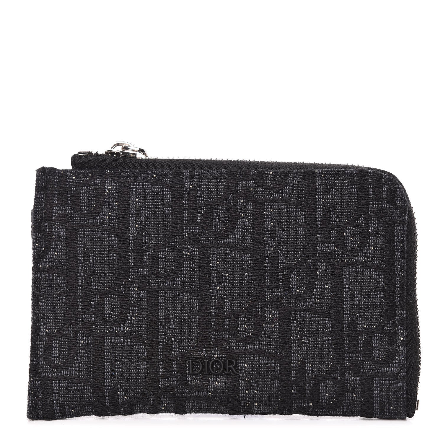 Christian Dior Oblique Zipped Card Holder Black 1 of 8