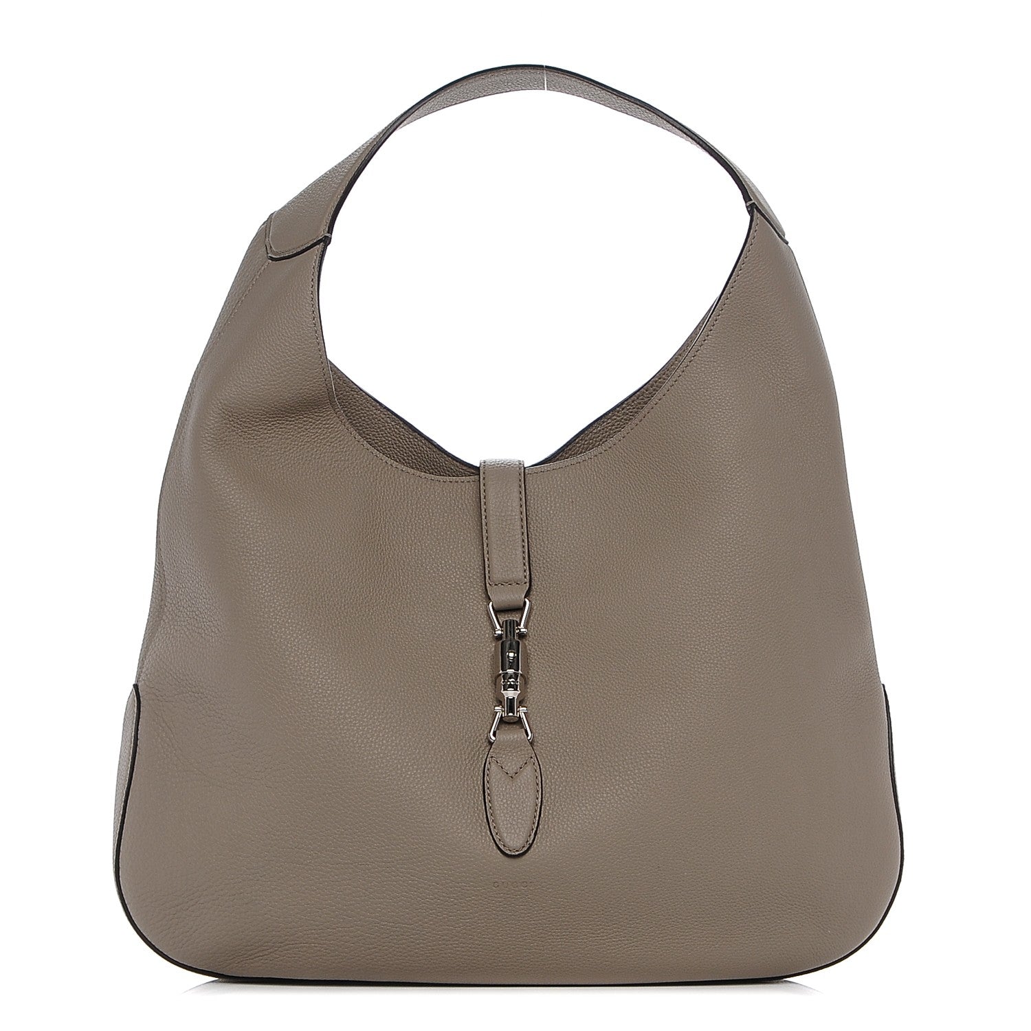Gucci Soft Grained Calfskin Large Jackie Hobo Taupe 1 of 7