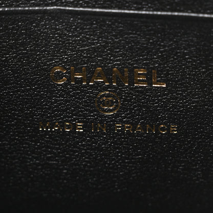 Chanel Lambskin Quilted Small Top Handle Vanity Case With Chain Black 6 of 10