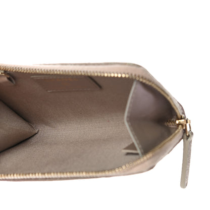Chanel Iridescent Caviar Quilted Zipped Key Holder Case Beige 5 of 11