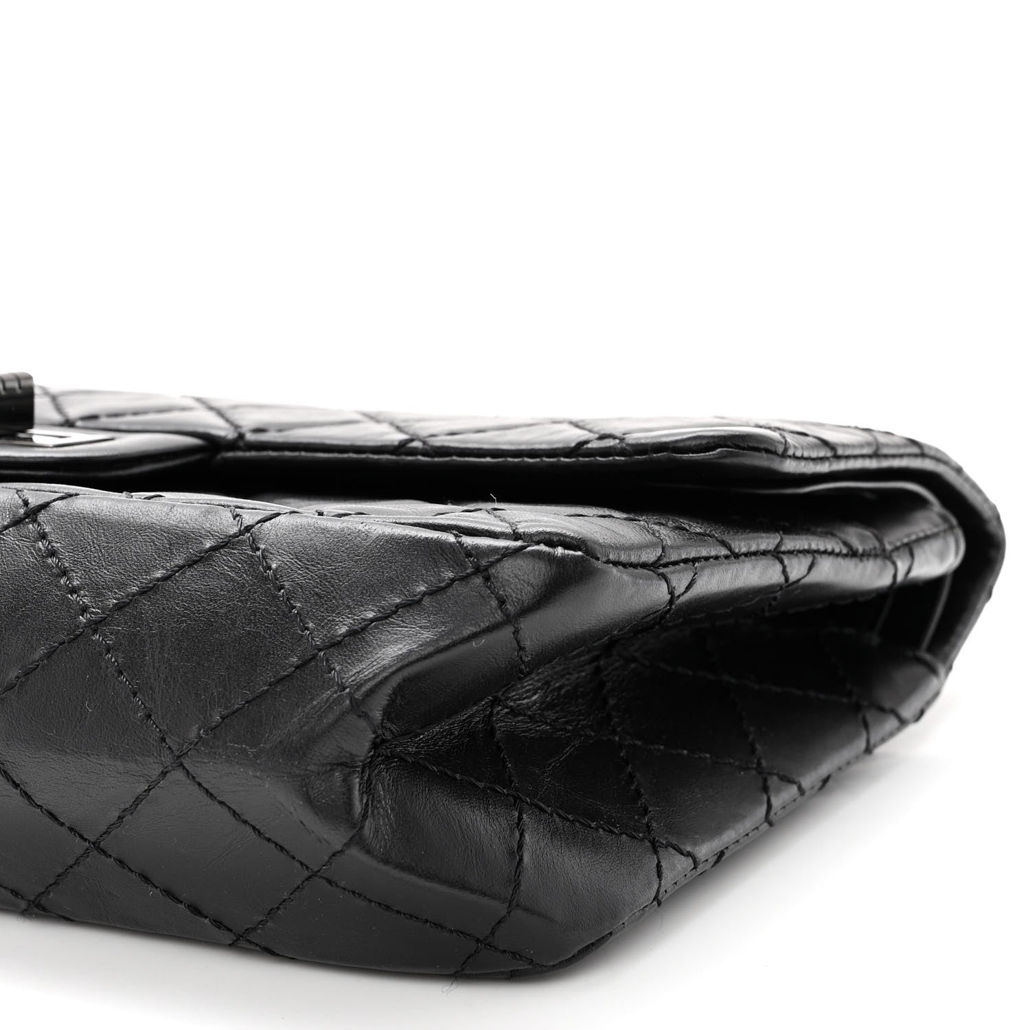 Chanel Aged Calfskin Quilted 2.55 Reissue 225 Flap So Black 10 of 10