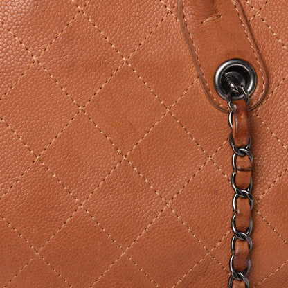 Chanel Grained Vegetal Calfskin Small Urban Shopping Tote Camel 16 of 21