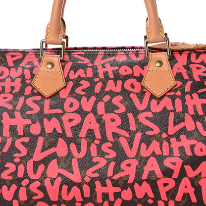 Louis Vuitton Monogram Graffiti Speedy 30 Fuchsia 8 of 15