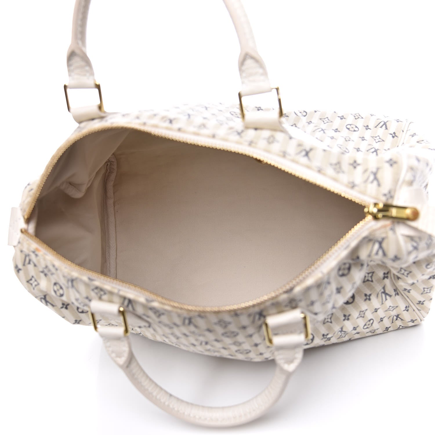 Louis Vuitton Mini Lin Croisette Speedy 30 Blue 7 of 12