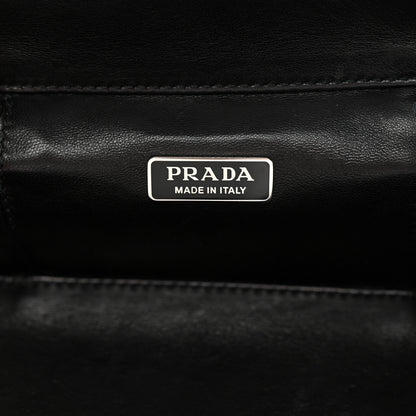 Prada Ostrich Cosmetic Pouch Navy 6 of 9