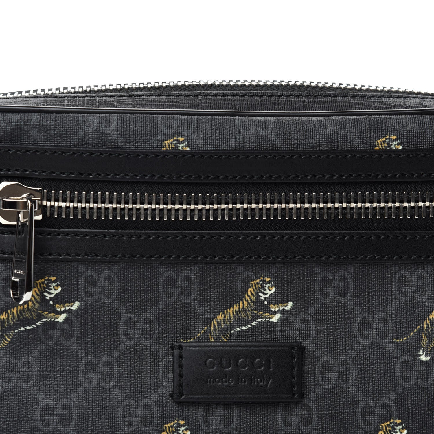 Gucci Soft GG Supreme Monogram Tigers Belt Bag Black Multicolor 10 of 11