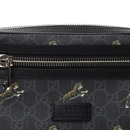 Gucci Soft GG Supreme Monogram Tigers Belt Bag Black Multicolor 10 of 11