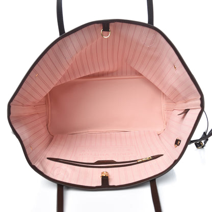 Louis Vuitton Damier Ebene Neo Neverfull MM Rose Ballerine 5 of 10