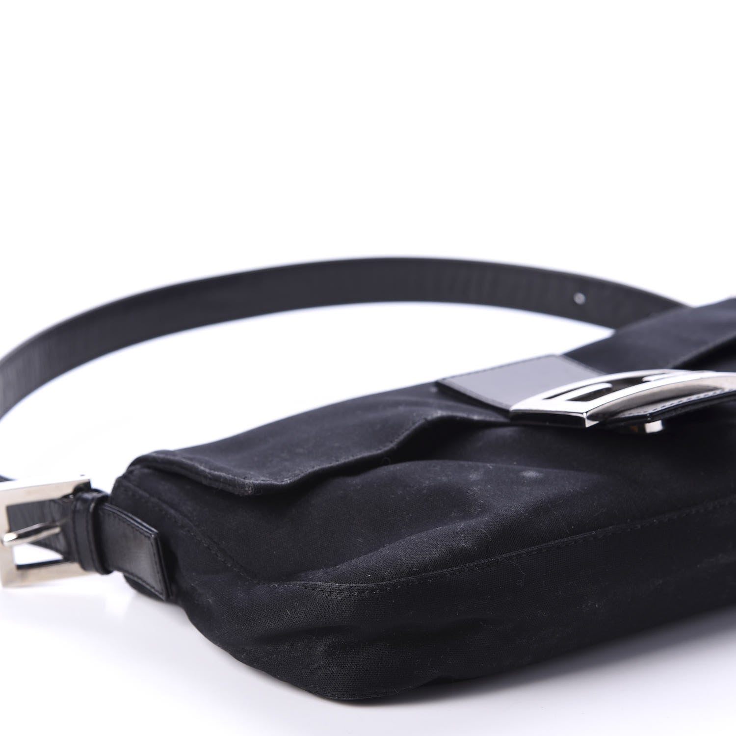 Fendi Satin Baguette Black 6 of 15